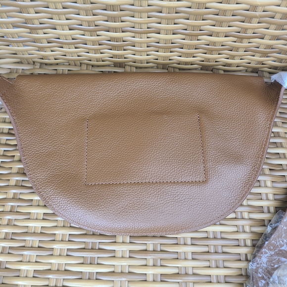 Banana Republic Factory Brown Leather Suede Crossbody Belt Bag - Picture 9 of 11